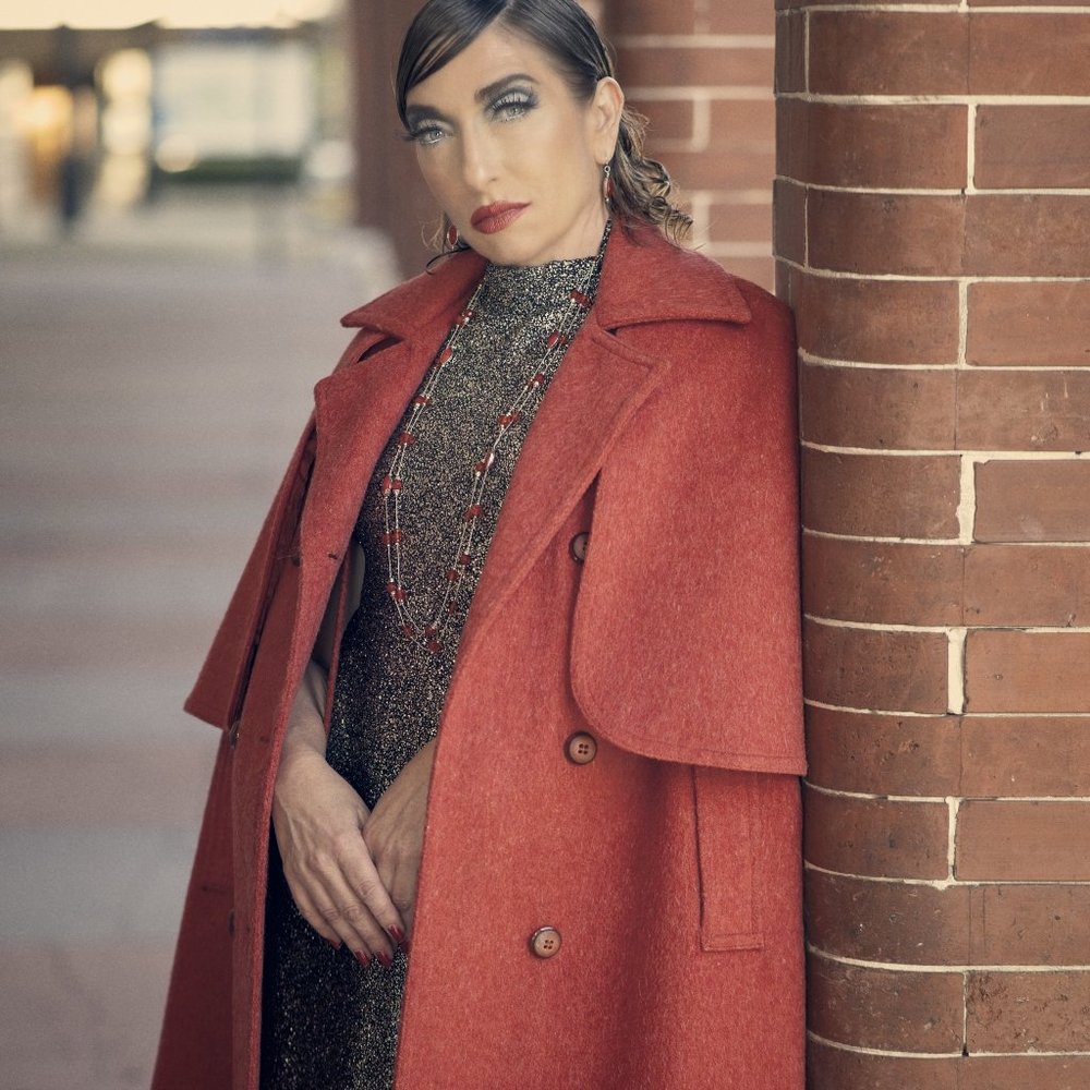 60s Davis of Boston Burnt Orange Cape Jacket